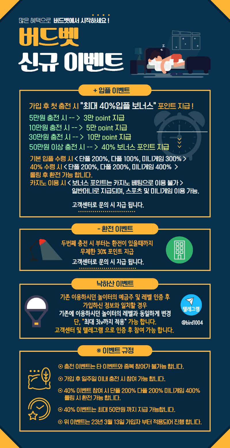-버드벳- 짱지리는 이벤트