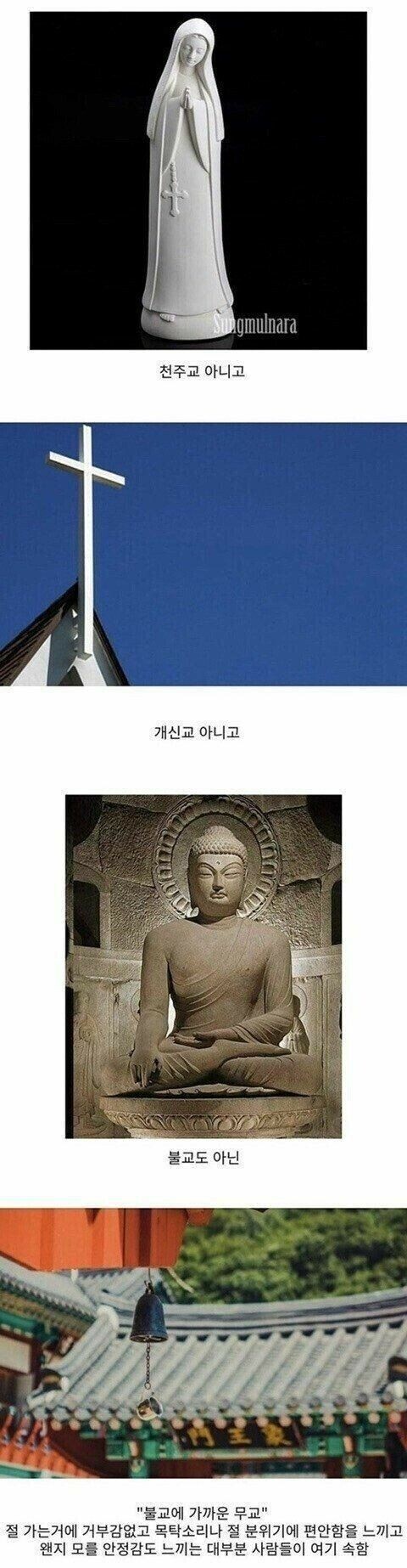 한국에 많이 있는 종교 유형