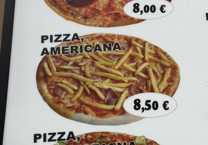 와! 아메리칸 포테이토 피자!