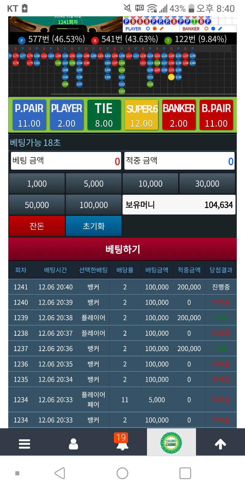 줄타기만 하넹
