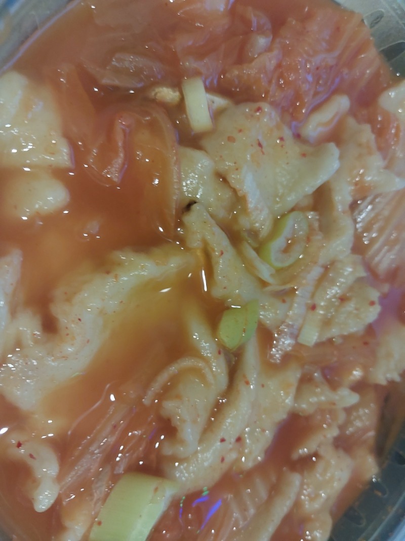 오늘은 매운쪽갈비+김치수제비 ㅅㅅ
