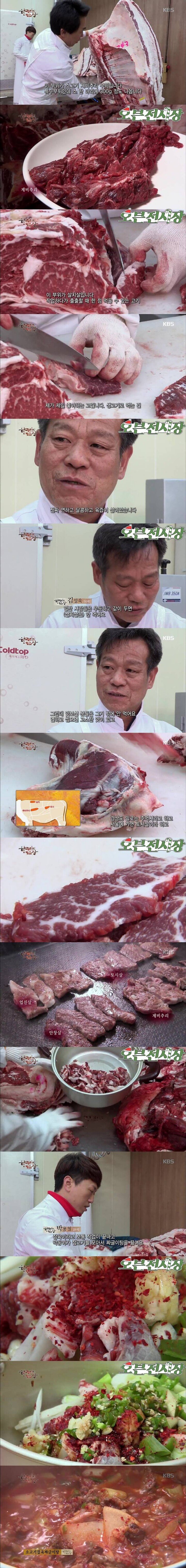 발골사들이 꼽은 소고기 최고 부위