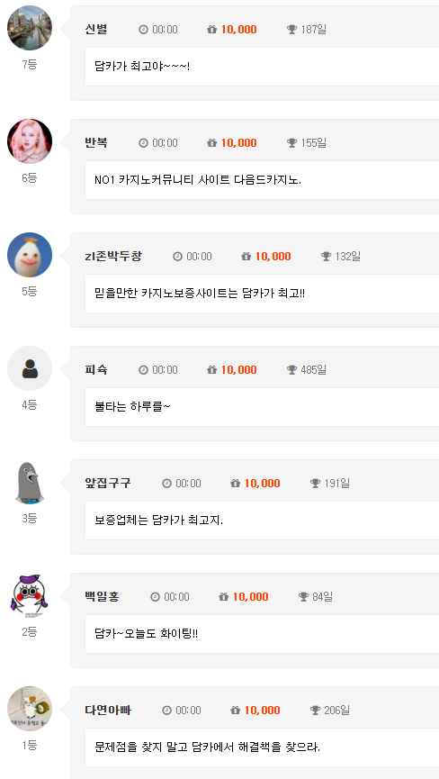 아니 !!! 이건좀 !!! 5등 7등 사이에 끼다니 ㅋㅋㅋ