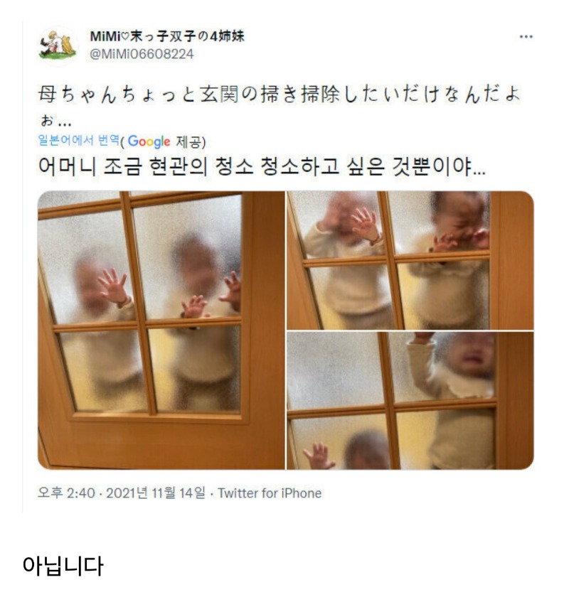 아가들과 생이별