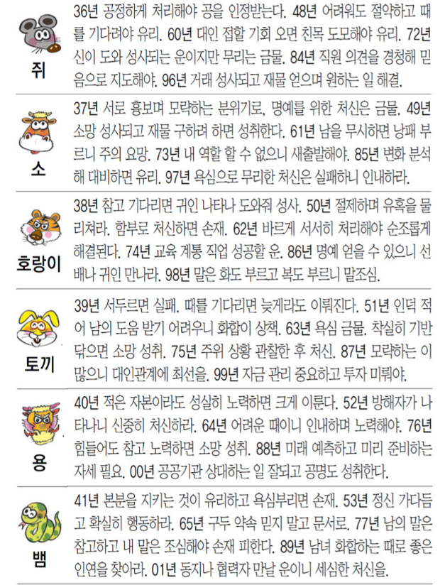 3일 오늘의운세
