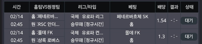 홈팀 똥배당 2폴 가본다!ㅋ