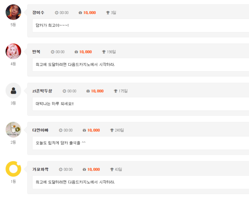4등 나이스 합니다 ㅅㅅ