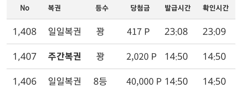꽝기운 길면~~