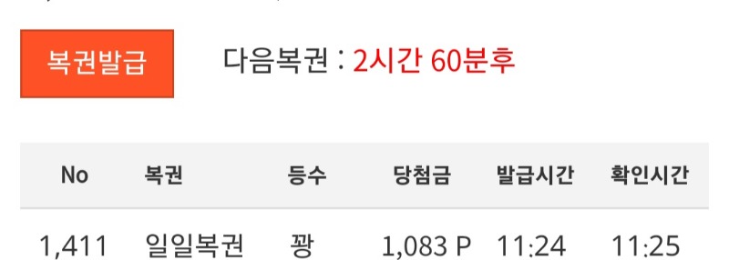 복궈니 결과는~~!!