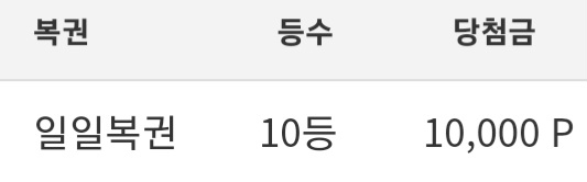 일보기 10등!