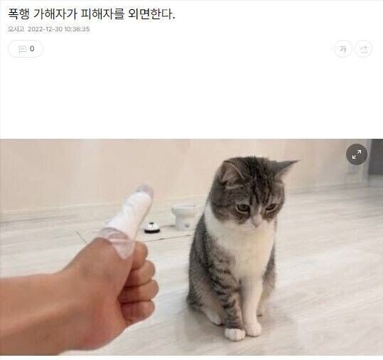 가해자가 피해자를 외면한다