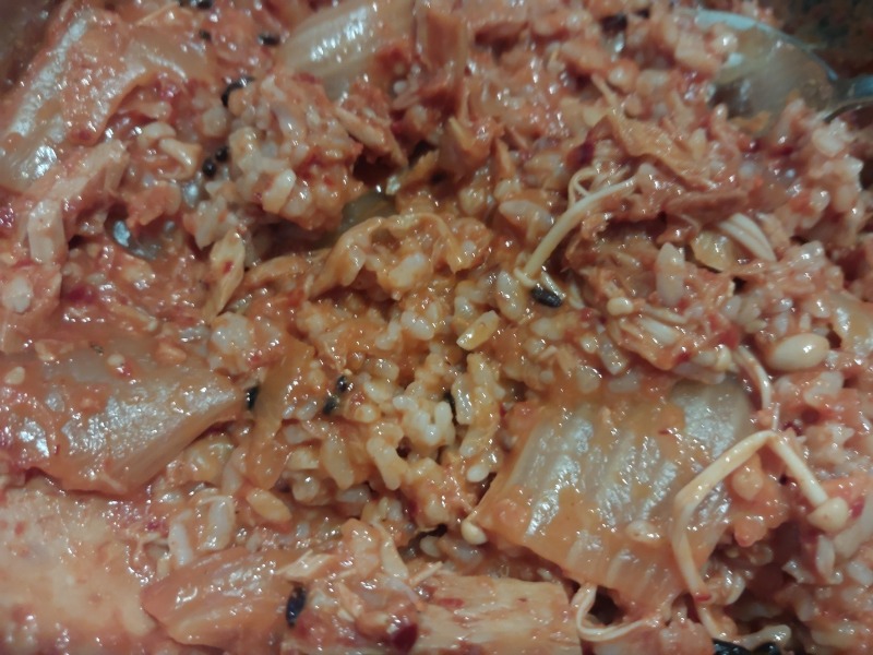 스팸 참치 김치 찜