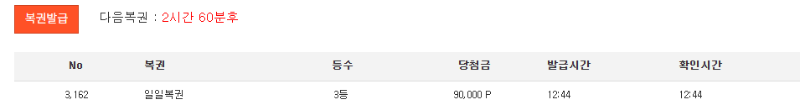 일복 3등 감사합니다