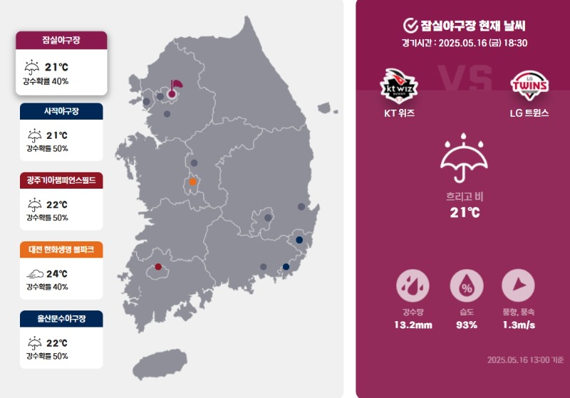 국야 날씨
