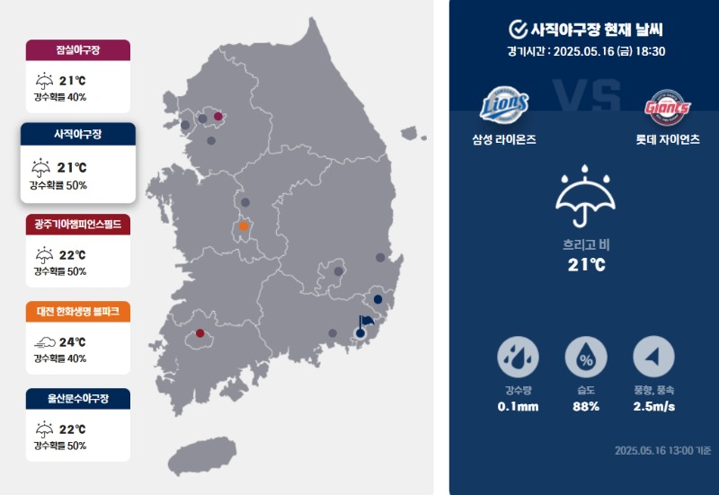 국야 날씨
