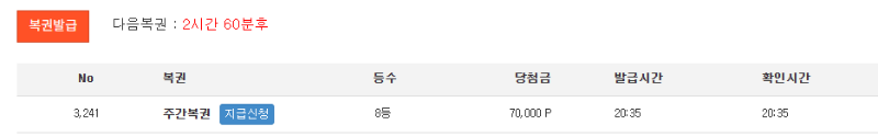 주복 8등 감사합니다 ㅅㅅ