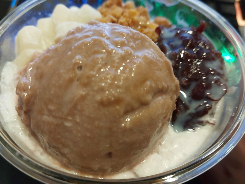 메가커피에 팥빙젤라또