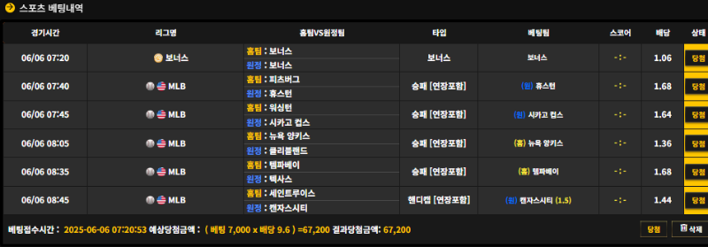 MLB 소액 칩샷