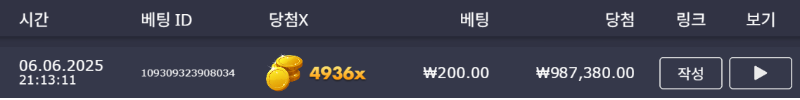 200원 슬롯 성공
