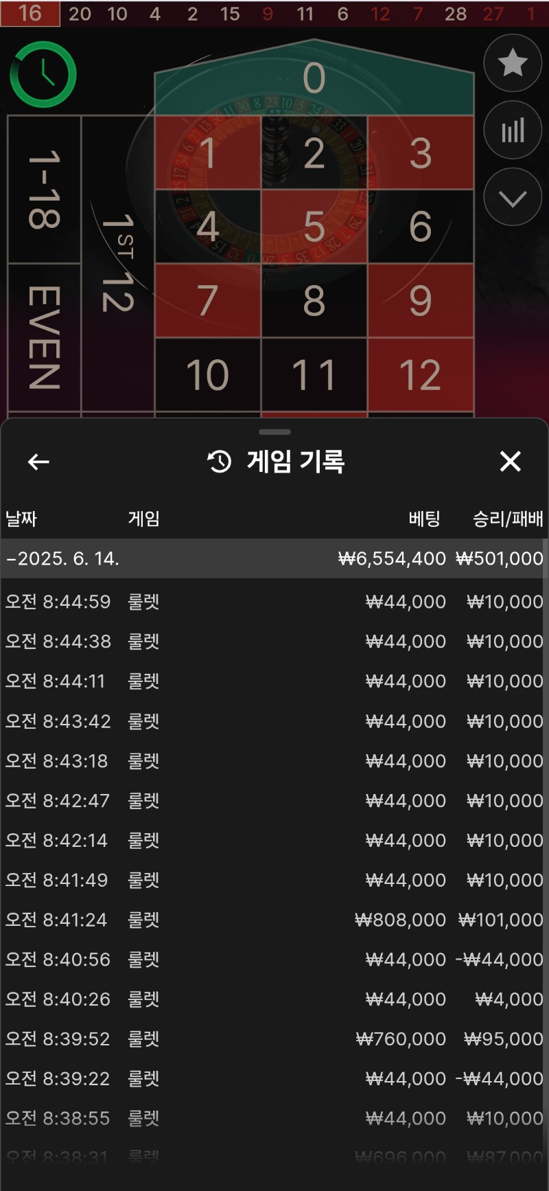 모닝 더블업! 좋구만요!