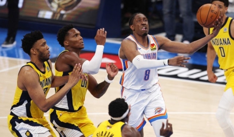OKC, 인디애나 잡고 NBA 첫 우승까지 '1승'…윌리엄스 40점