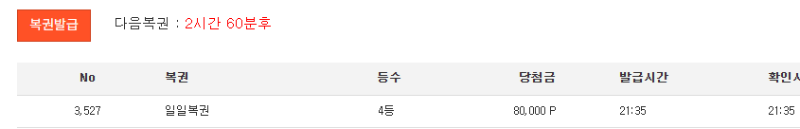일복 4등 감사합니다