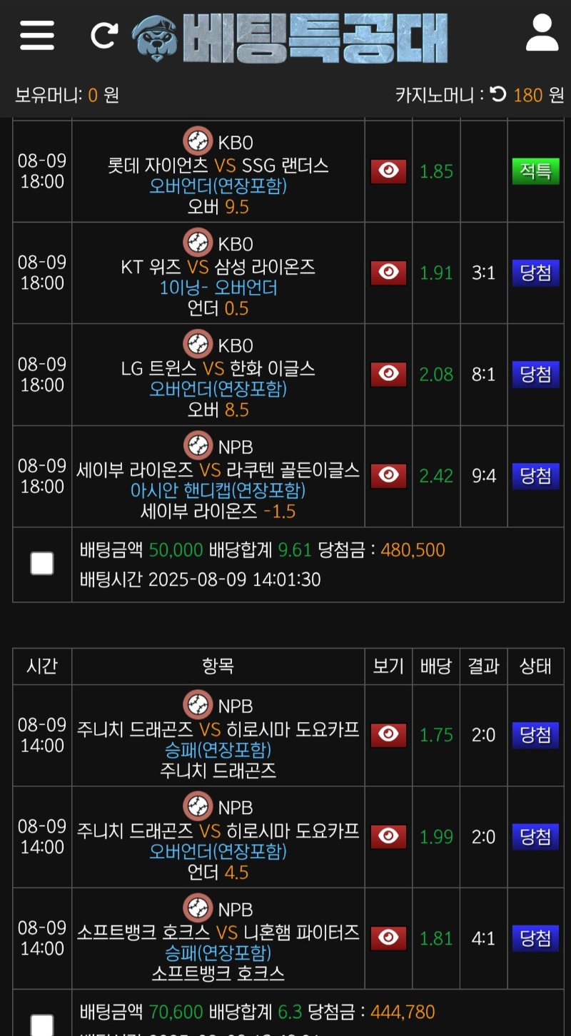 8년 무사고 메이저 사이트 베팅특공대