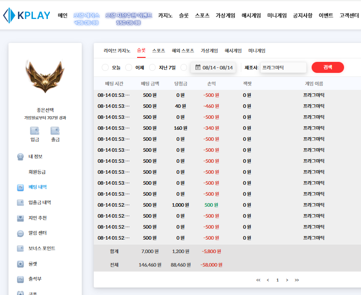 진짜 슬롯은 안준다 ㄷㄷ