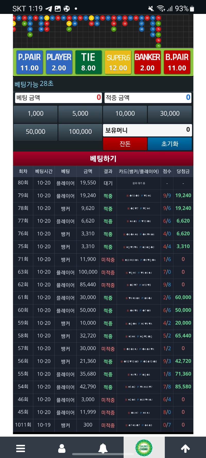 포바적중률