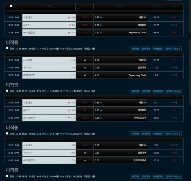배구가 노답이네...