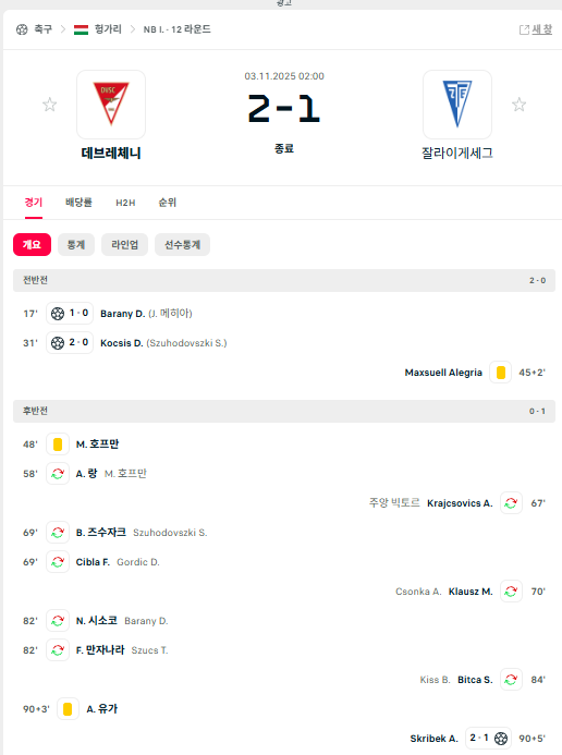 데브 ...전반 두골넣고 - ㅅㅅ 극장적특 ㅅㅅ