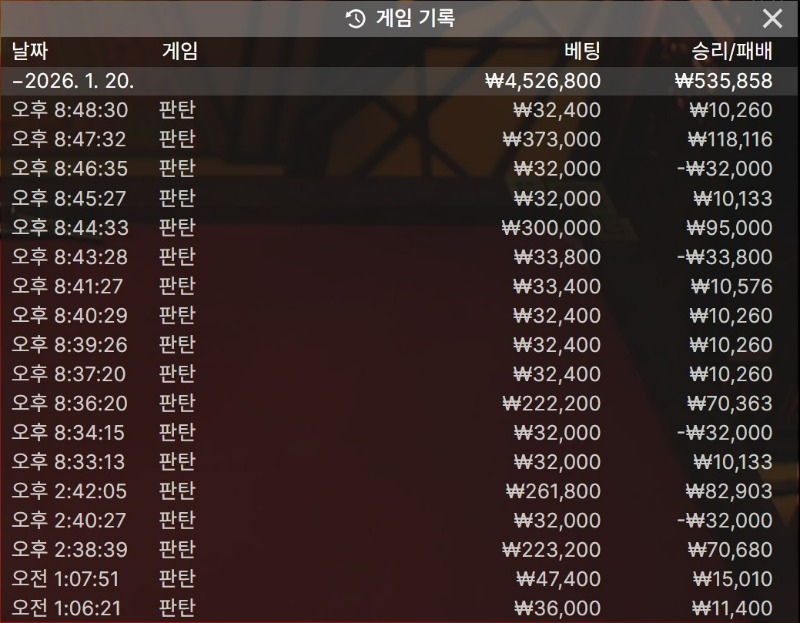 서브 5곳 판탄으로 다 털었네요ㅋ