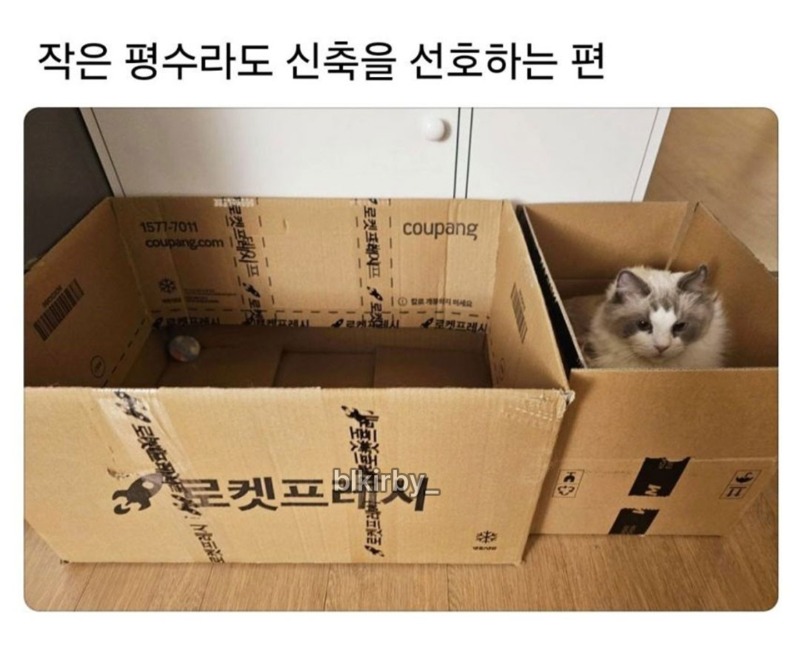 작은 평수라도 신축을 선호하는 편