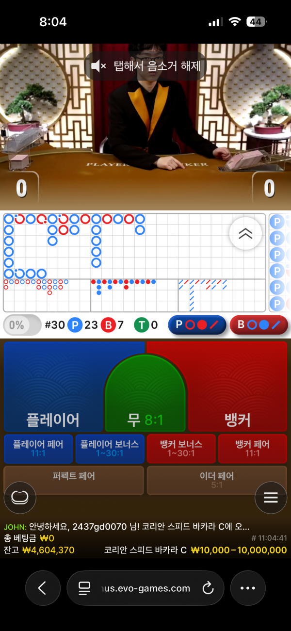 첫충이벤트 고카지노 참여