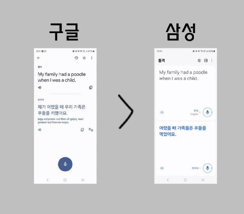 구글 vs 삼성