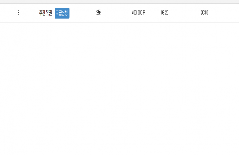 지금 2등 당첨됬는데..