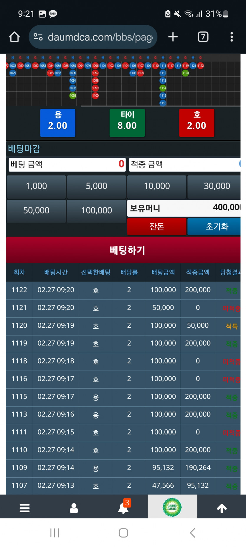 모닝 용호는요..