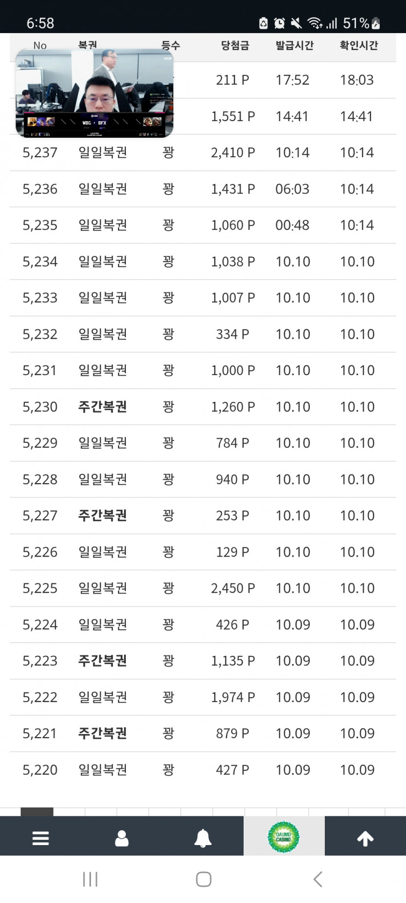 미틴 꽝줄ㄷㄷ