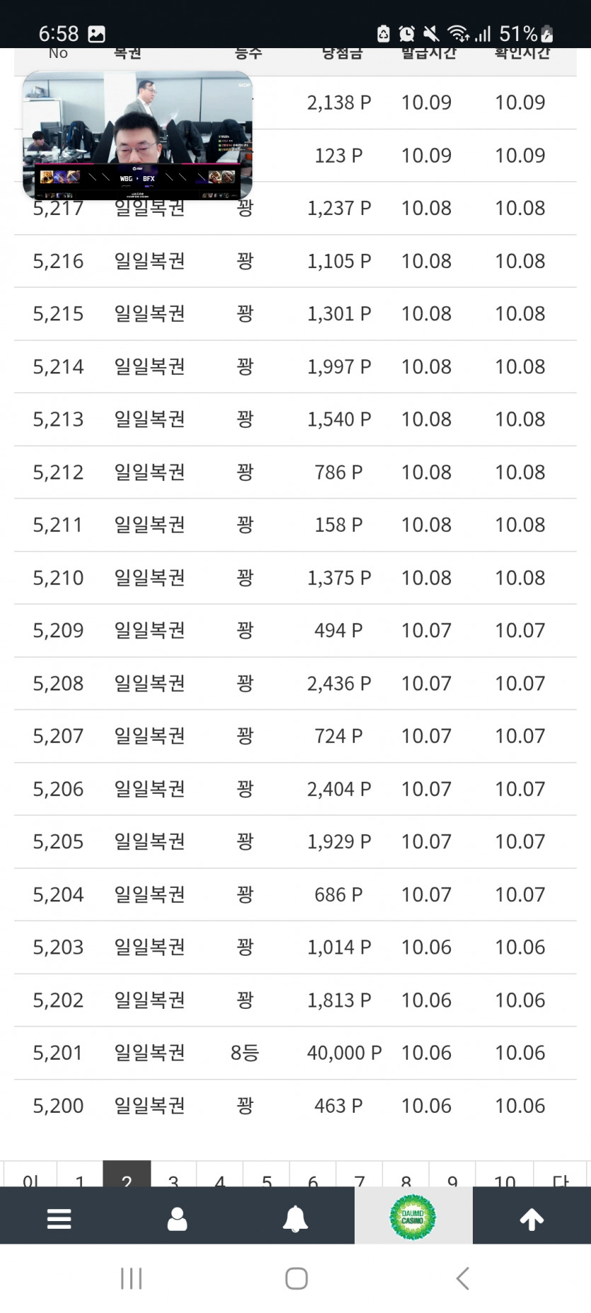 미틴 꽝줄ㄷㄷ
