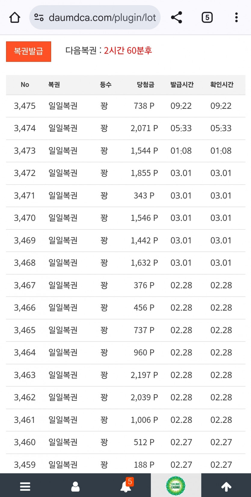꽝줄 오지네 진짜....