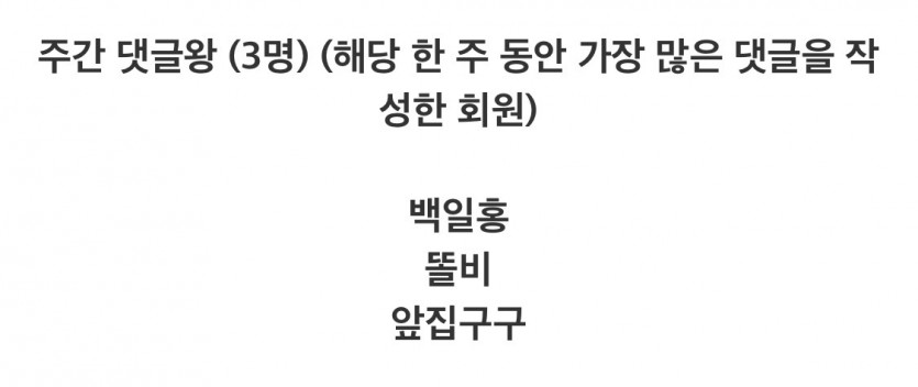 댓글왕