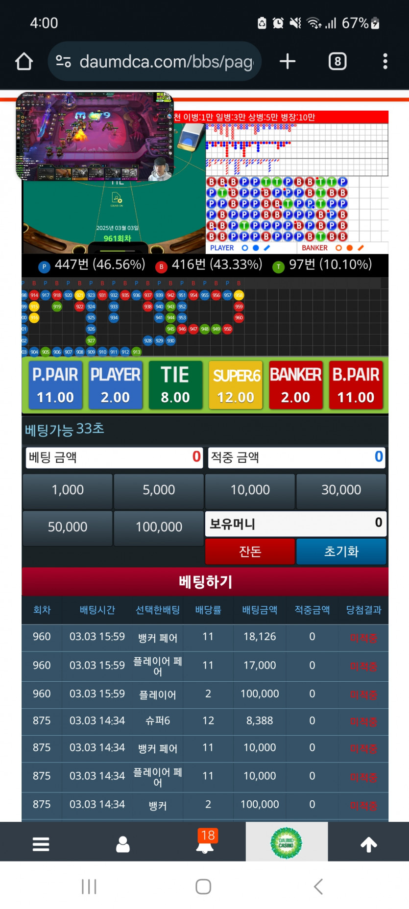 버닝 포바는요..