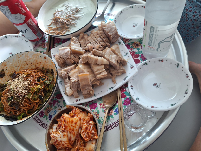 대판 먹은거