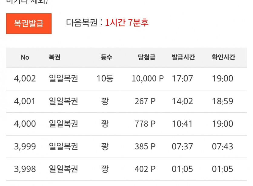 오늘 복권 염전모드네여 ㅋㅋ 10보기