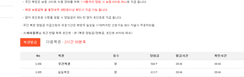 일복주복 나온 당초미결과눙