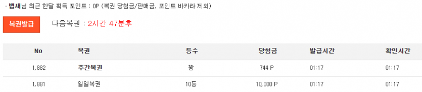주복은 아쉽고...