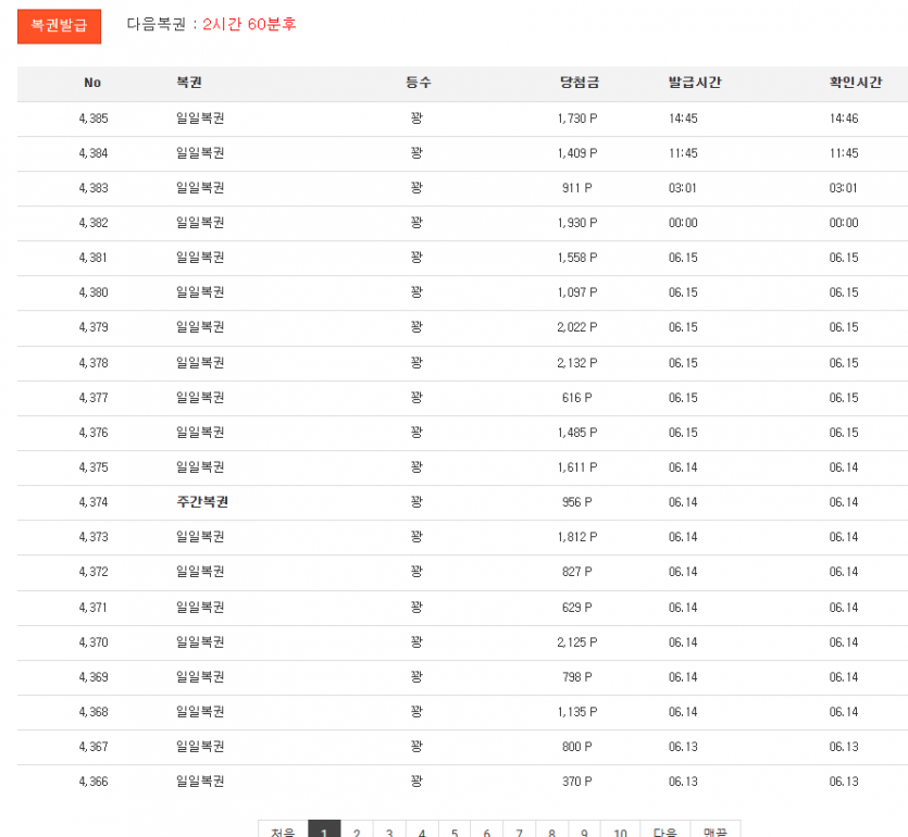 복권 ㄷㄷㄷ