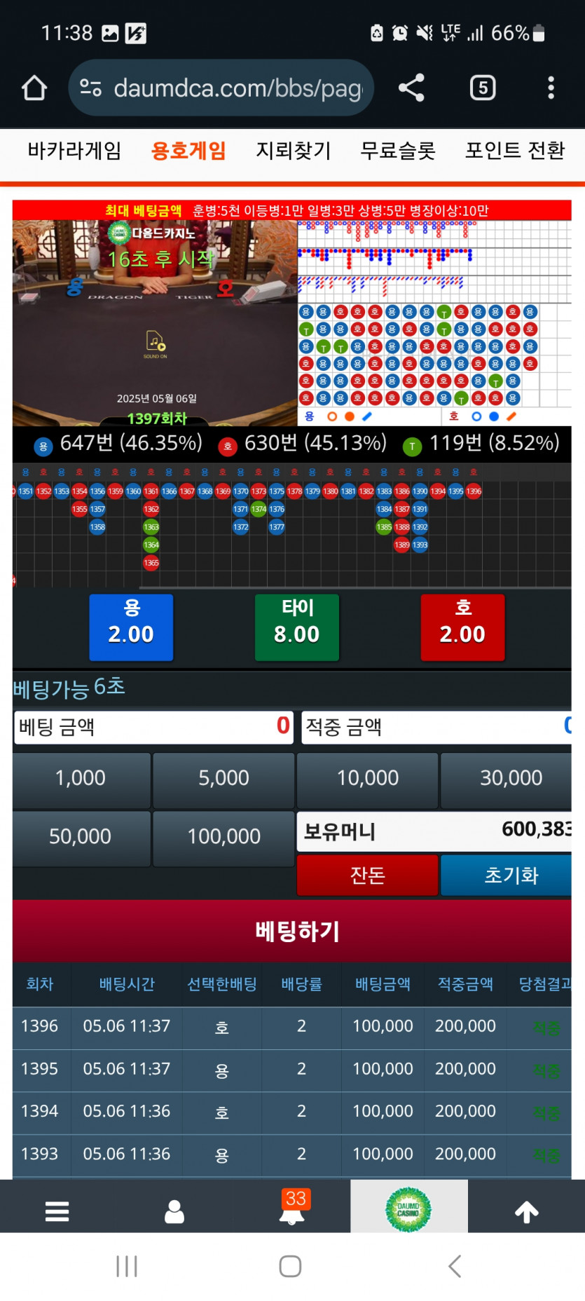 오전 용호는요!!