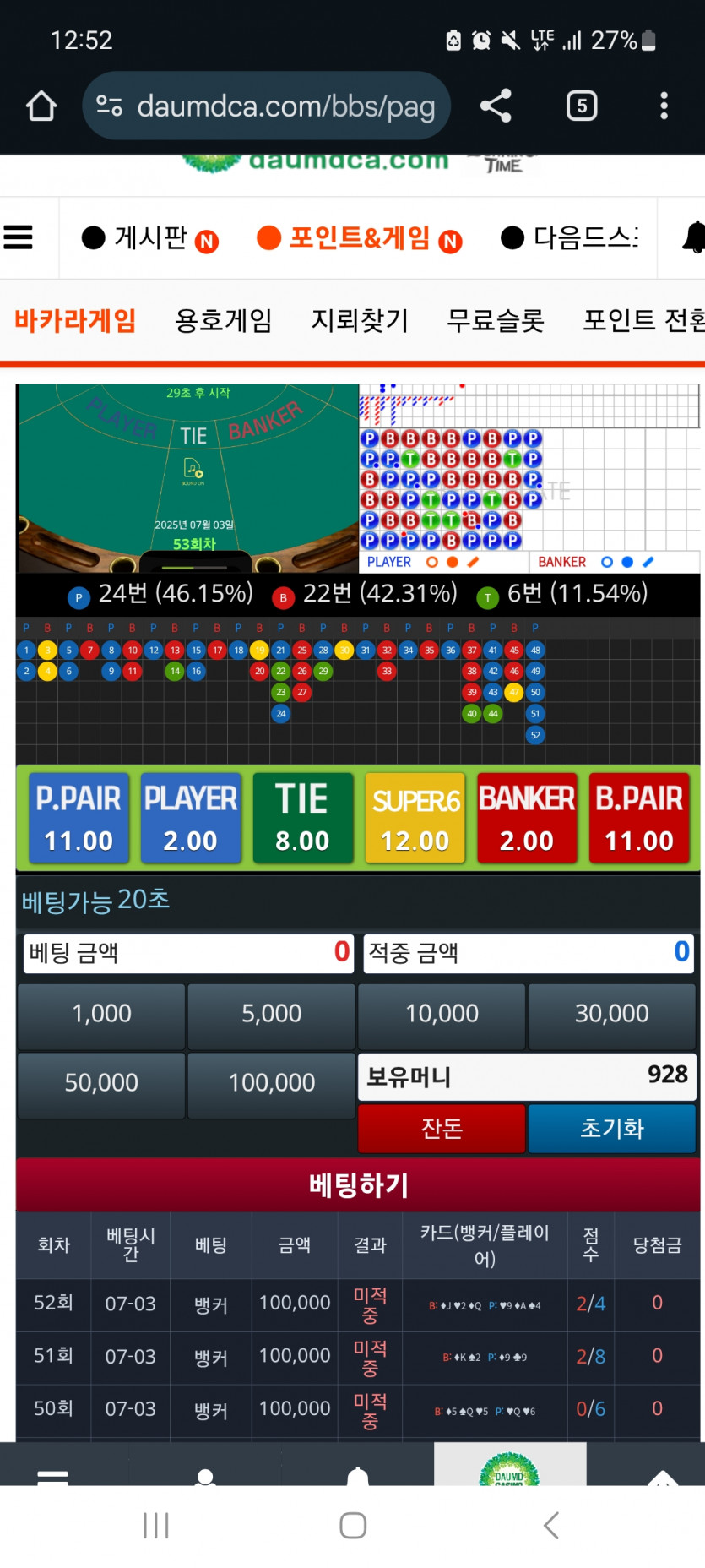 새벽 포바는요ㄷㄷ