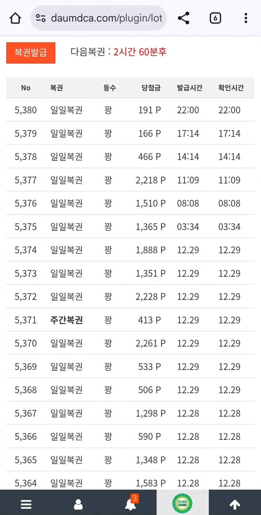 와 10일째 꽝인데